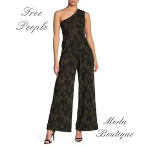 Free People Maya One Shoulder Jumpsuit